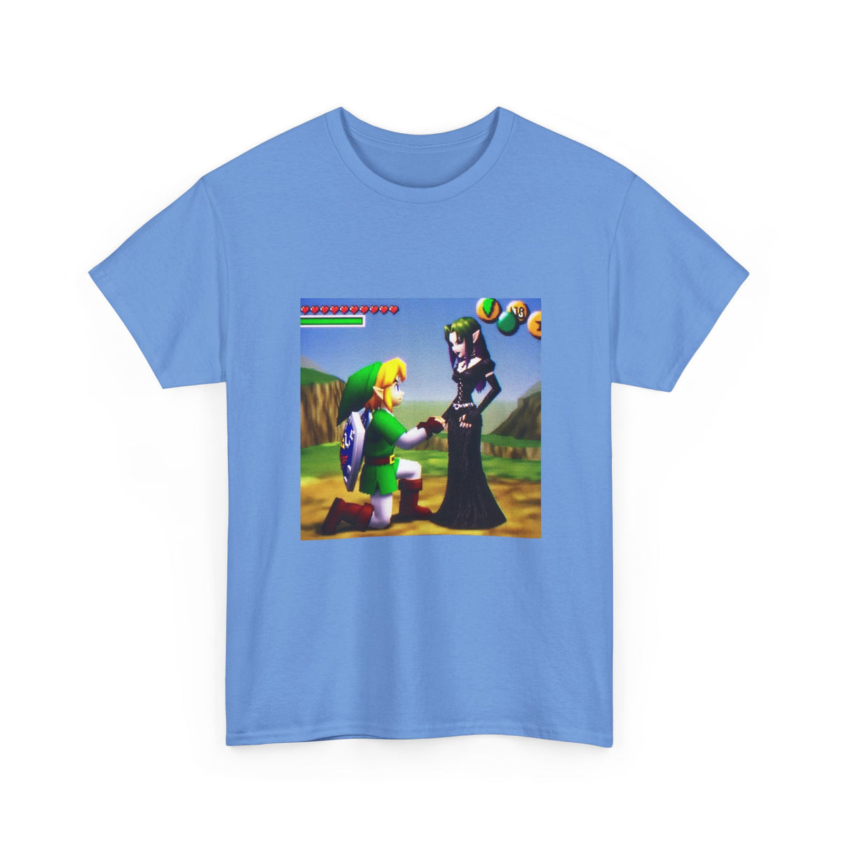 Link Proposing To Goth Girl Tee