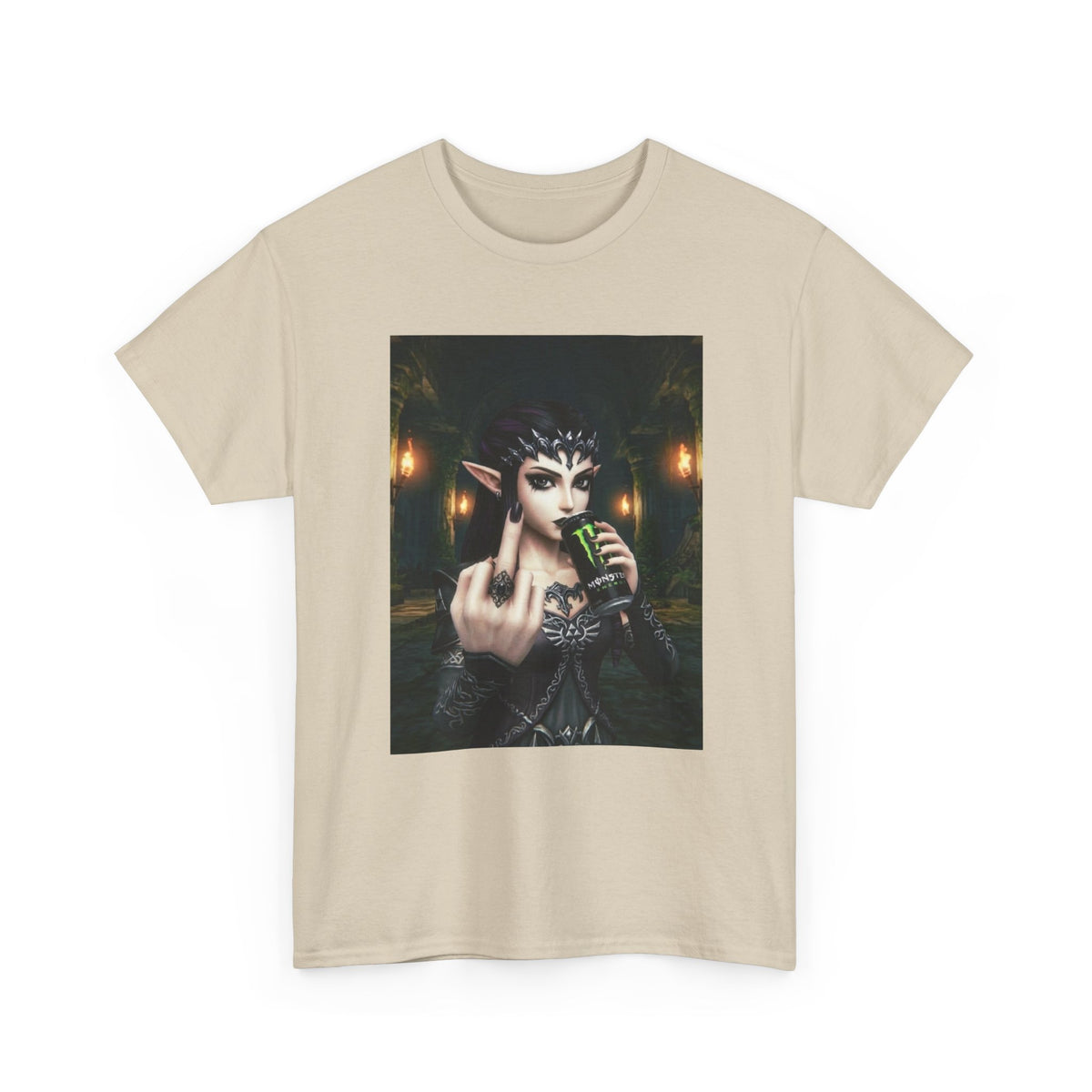 Edgy Elf Queen Flips You Off Tee