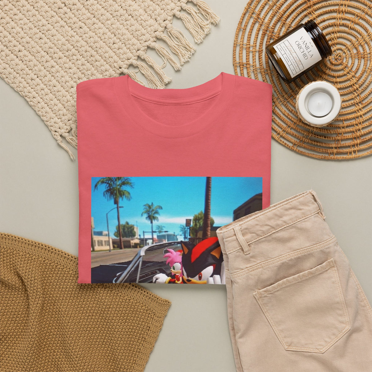 Shadow The Hedgehog Driving With Attitude Tee