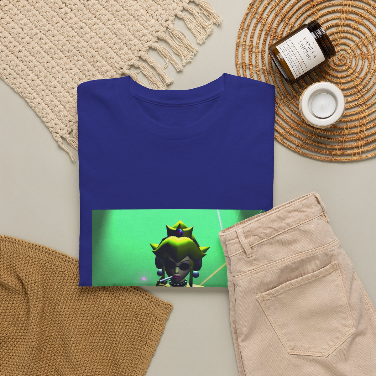Princess Peach DJing And Smoking Tee