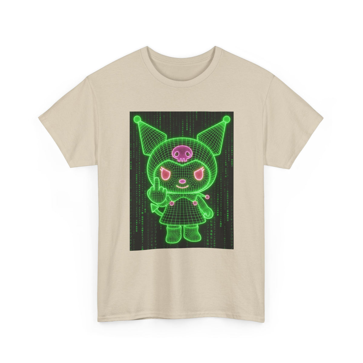 Kuromi Flipping The Bird Matrix Tee