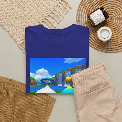 Chao Flipping Off On Green Hills Tee