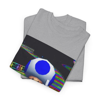 Blue Toad Flipping Off On Rainbow Road Tee