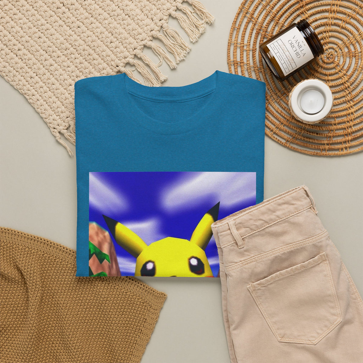 Pikachu Giving The Finger On An N64 Island