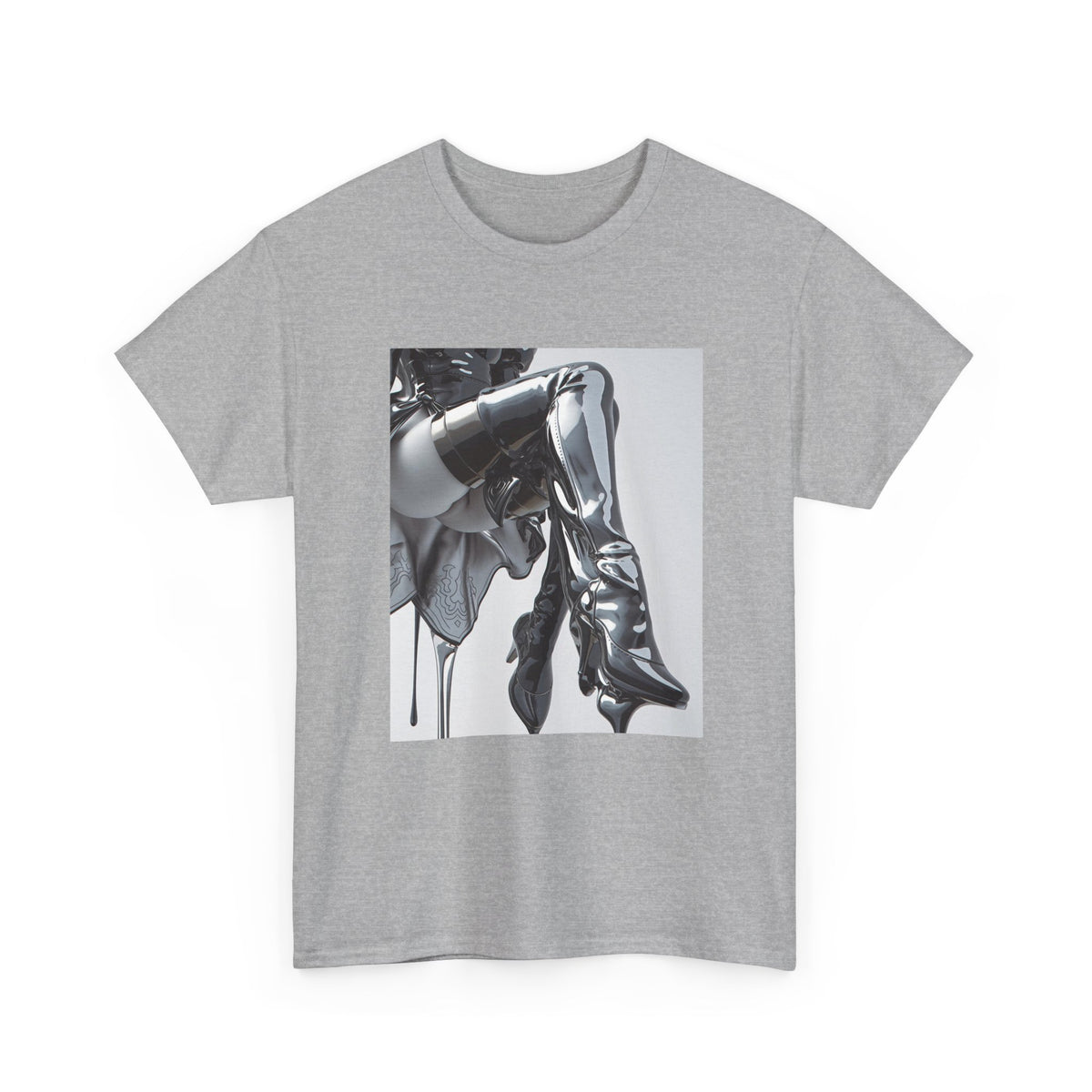 Liquid Chrome Flow Graphic Tee