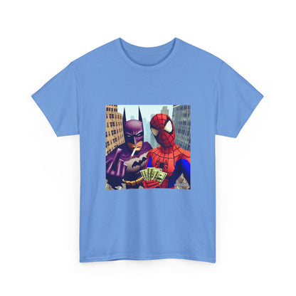 Batman Smoking, Spidey With Stacks Tee