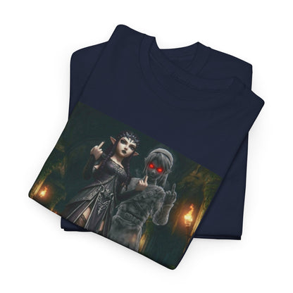 Dark Zelda And Dark Link Flipping You Off