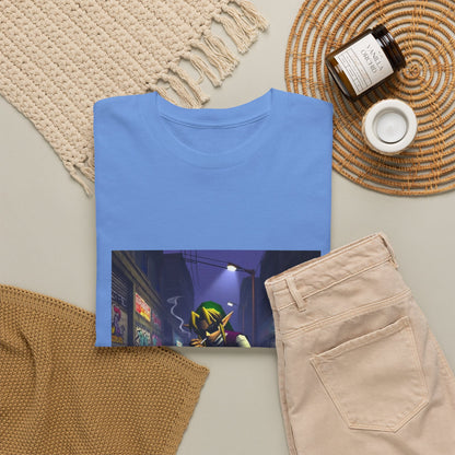 Streetwise Elf Smoking In Alley Tee