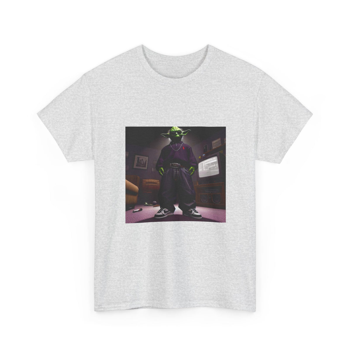 Yoda In Y2K Drip Standing Confidently