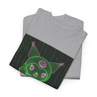 Kuromi Matrix Glitch Skateboard Flip Tee