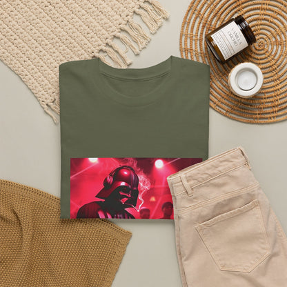 Darth Vader DJ Mixing And Smoking Tee