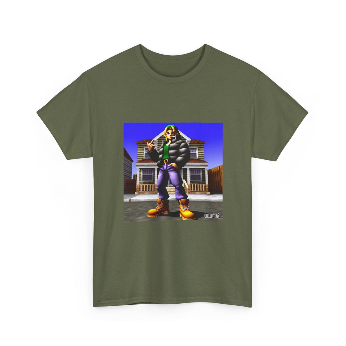Link In Streetwear Flipping The Bird Tee