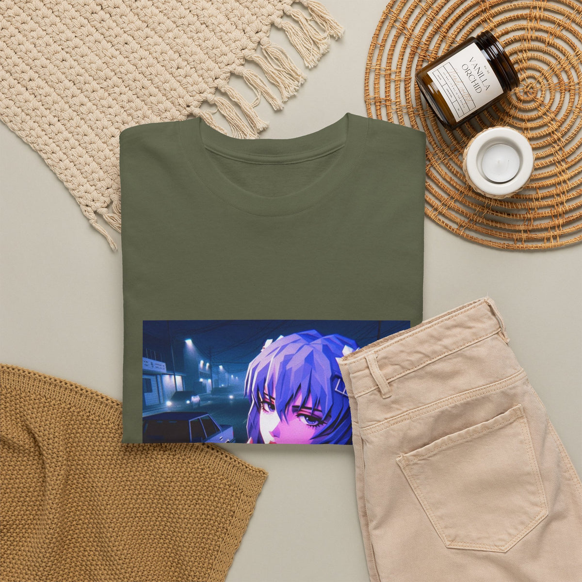 Rei Ayanami Riding GTA Streets Tee