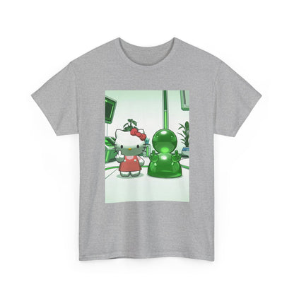 Hello Kitty And Blob Giving The Finger Tee