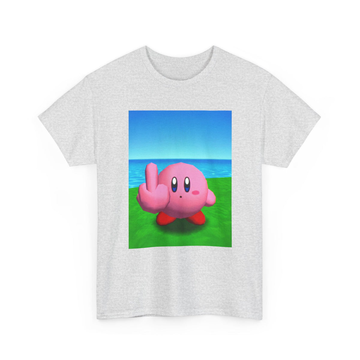 Kirby Flipping The Bird Tee (Design 5)