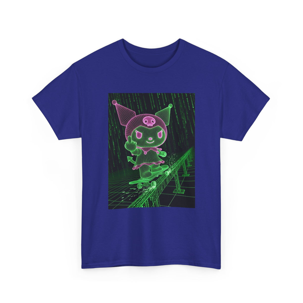 Wireframe Kuromi Skates And Flips The Bird