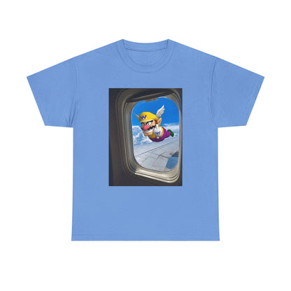 Wario Giving The Finger On A Plane Tee
