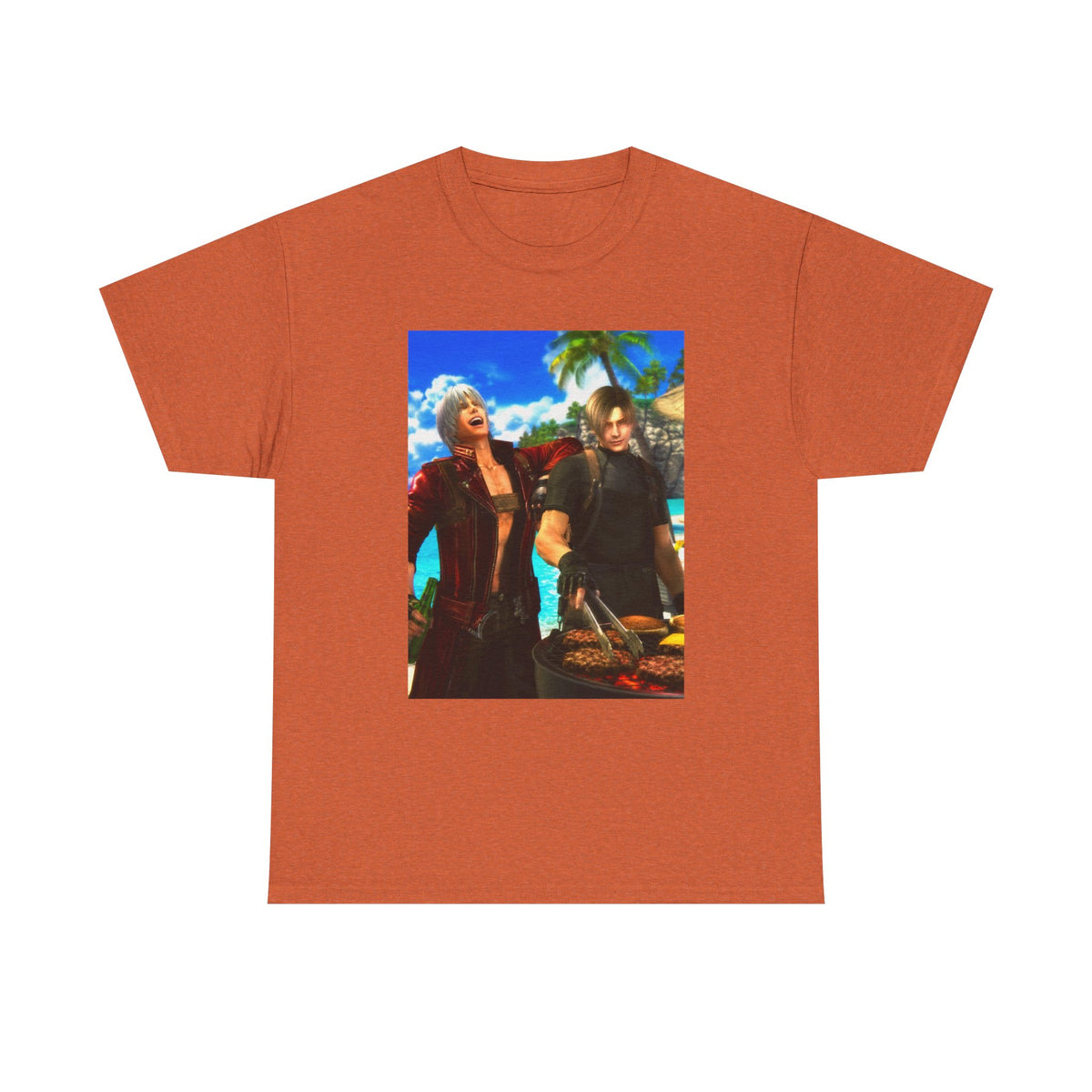Dante and Leon Grilling on the Beach Tee