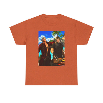 Dante and Leon Grilling on the Beach Tee