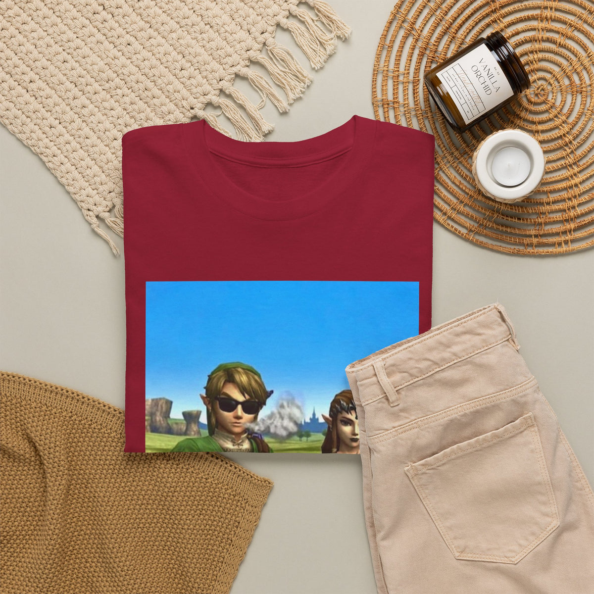 Link And Zelda Chilling With Blunts Tee