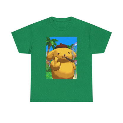Pompompurin Smoking Blunt Flipping Bird Tee