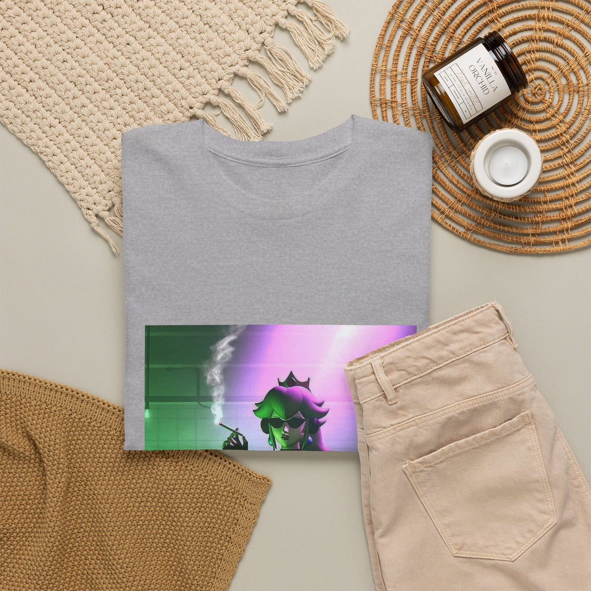 DJ Peach Smoking At The Rave Tee