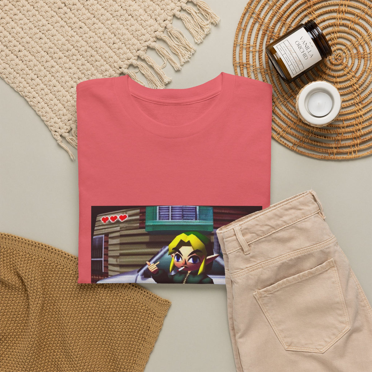 Link Smoking And Flipping The Bird Tee