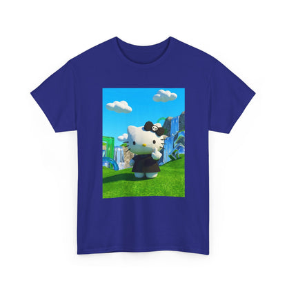 Edgy Kitty Flipping The Bird Tee