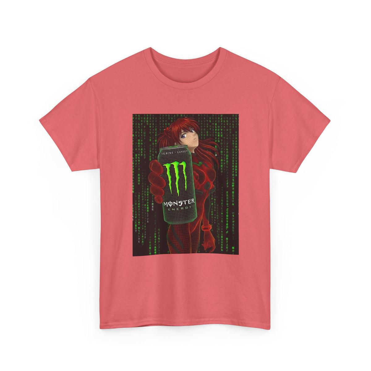Asuka Wireframe Holding Monster Can