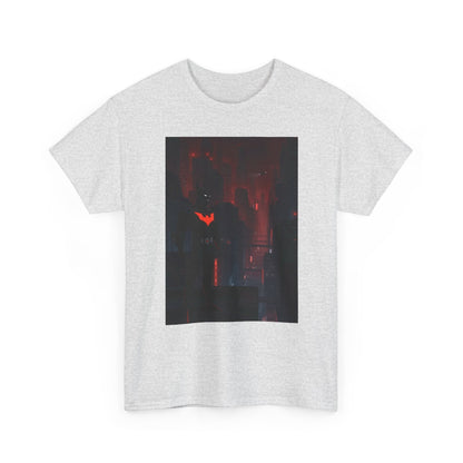 Cyberpunk Bat Hero In Neon City Tee