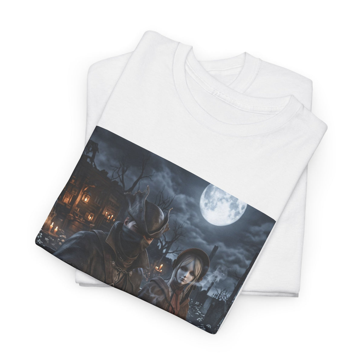 Hunters Smoking Under Moonlight