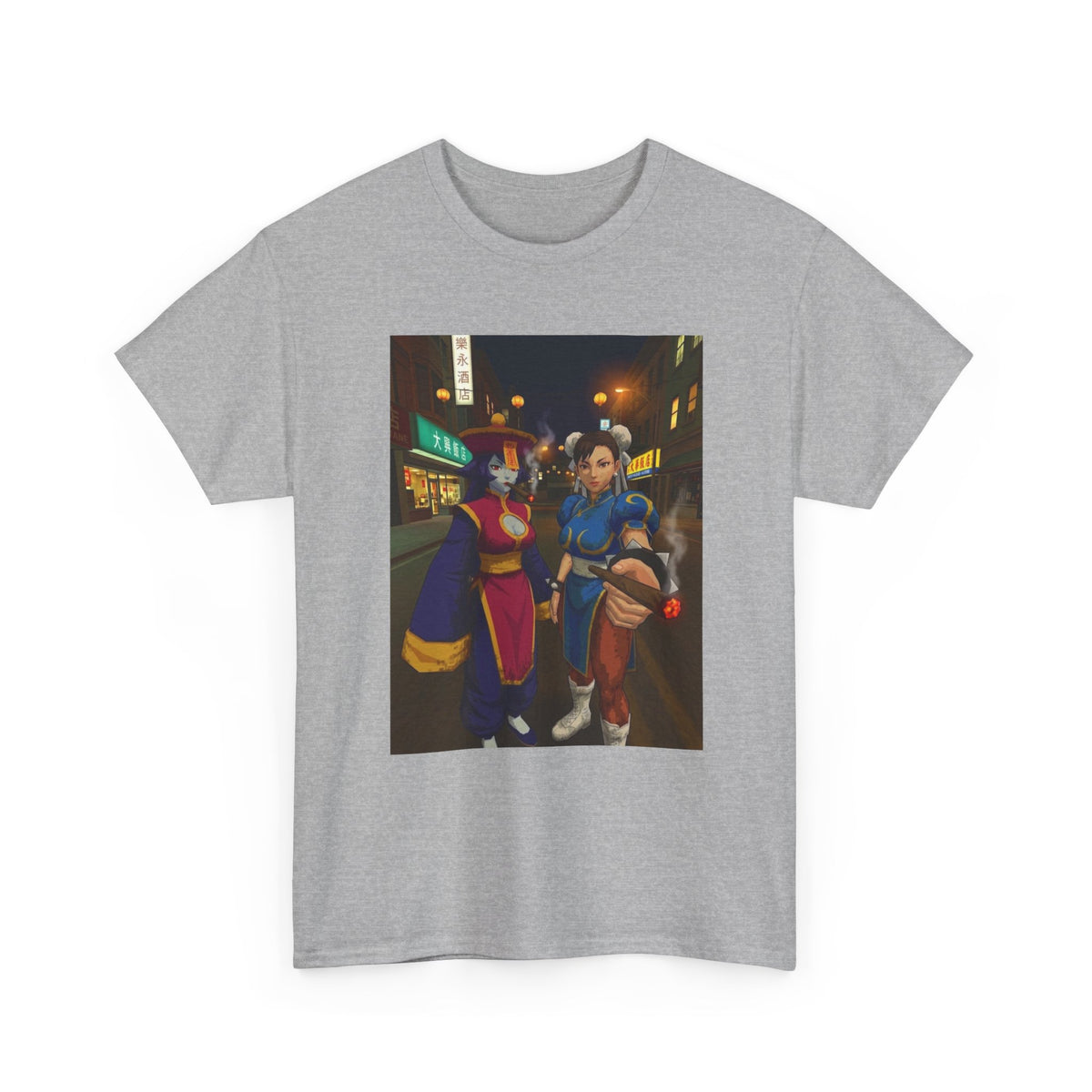 Hsien-Ko And Chun-Li Sharing Blunts Tee