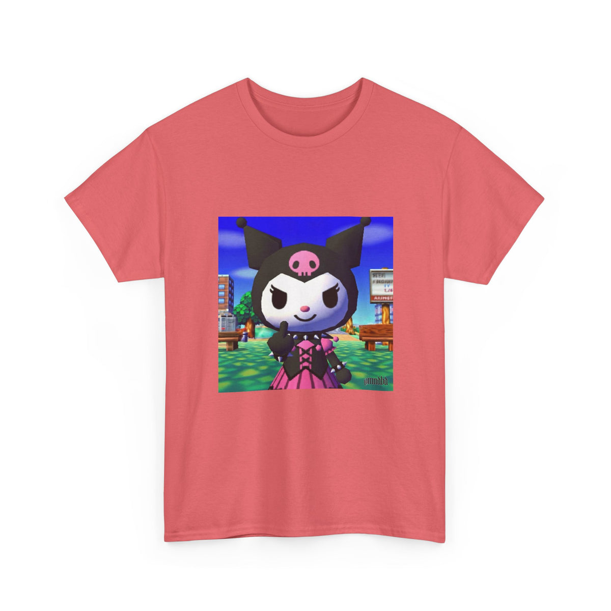 Kuromi Flipping The Bird In Animal Crossing