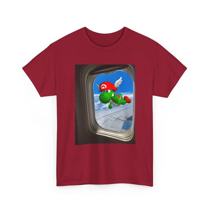 Yoshi Giving The Finger Airplane View Tee