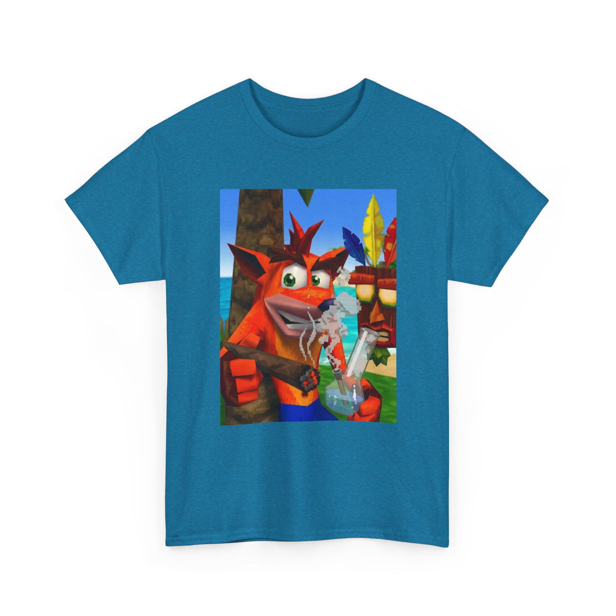 Crash Bandicoot Taking A Hit Tee