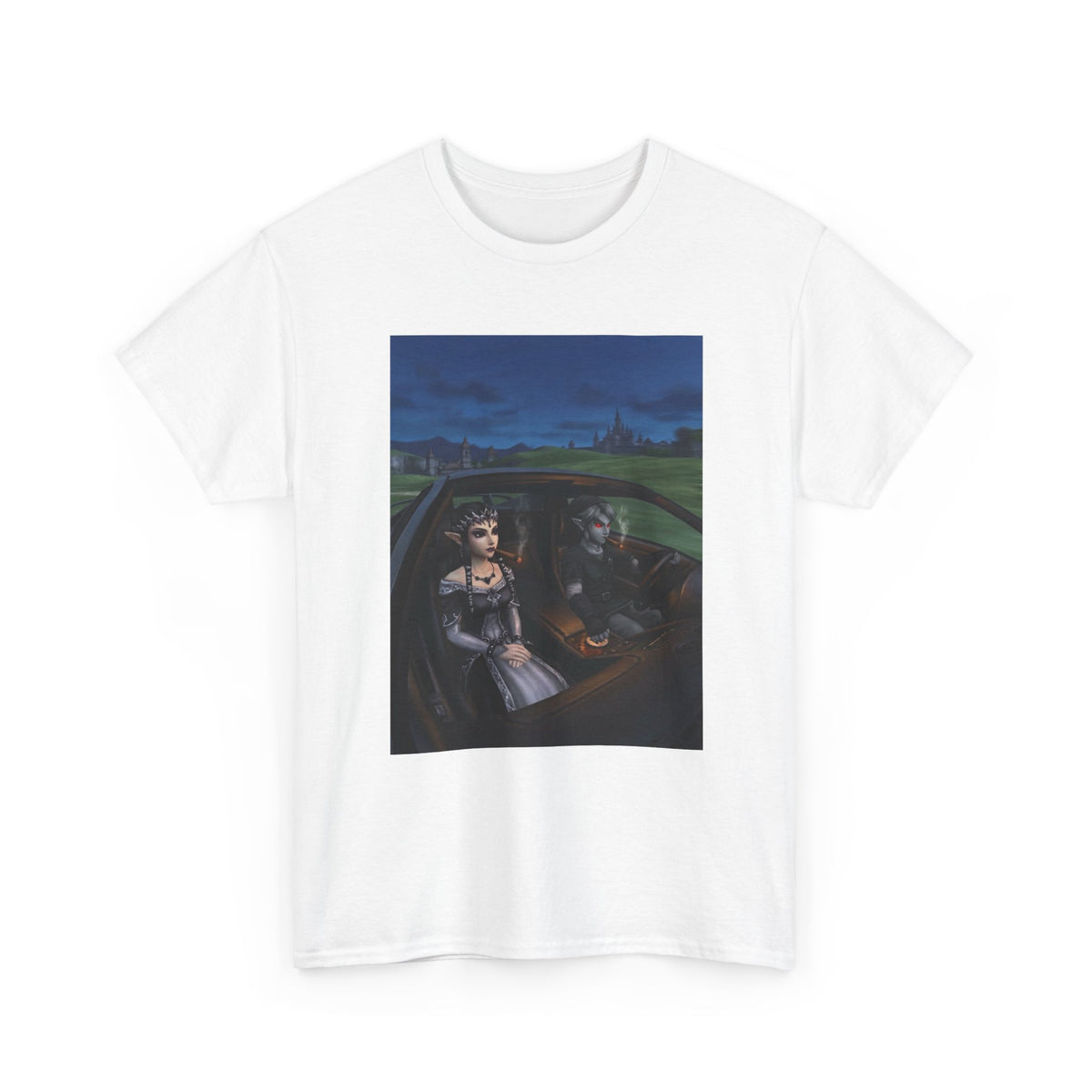 Dark Link And Midna Smoking In Car Tee