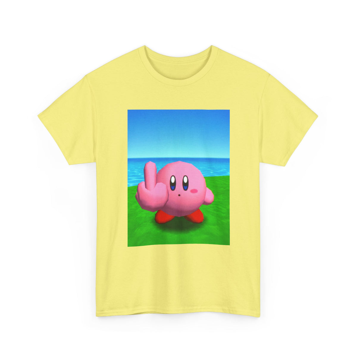 Kirby Flipping The Bird Tee (Design 5)