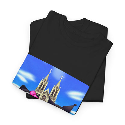 Goth Hello Kitty Kuromi Flipping Off Church