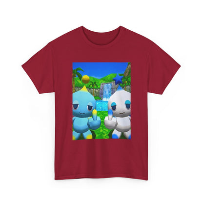 Chao Flipping Middle Fingers At Waterfall