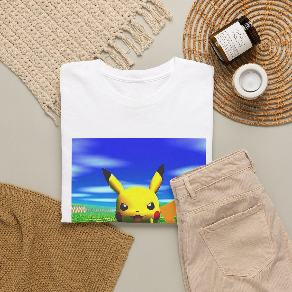 Pikachu Giving The Finger On A Bench
