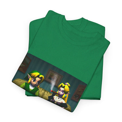 Link and Goth Peach Chillin' and Smoking Tee