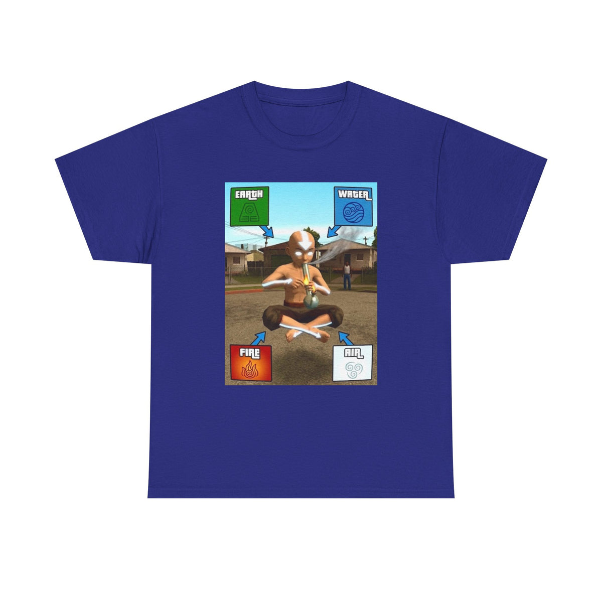 Aang Bending Smoke Elements Tee