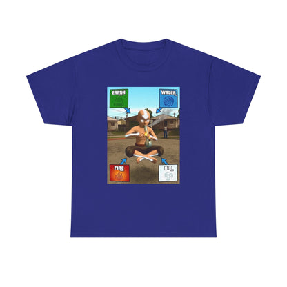 Aang Bending Smoke Elements Tee