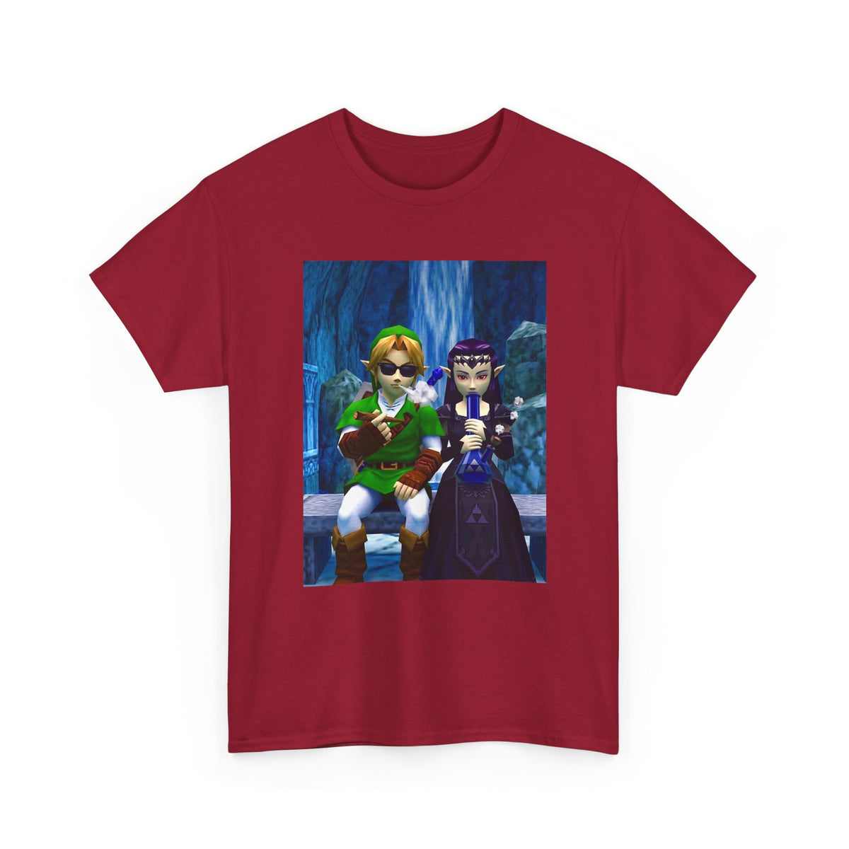 Hero and Princess Taking A Hit Tee