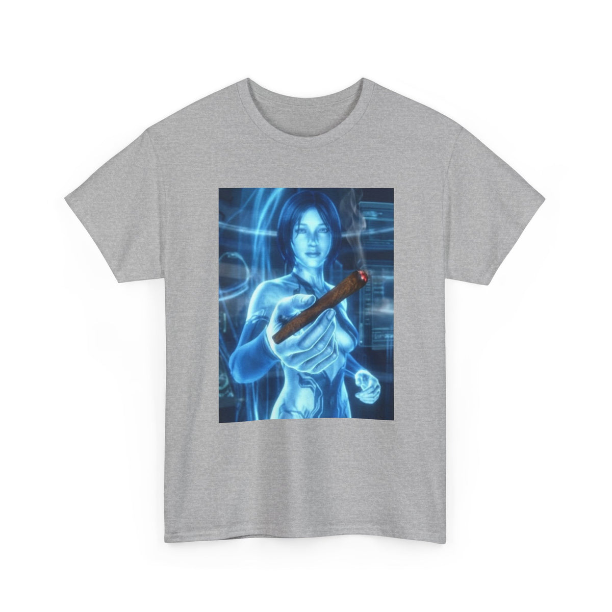 Holographic Babe Passing The Blunt Tee