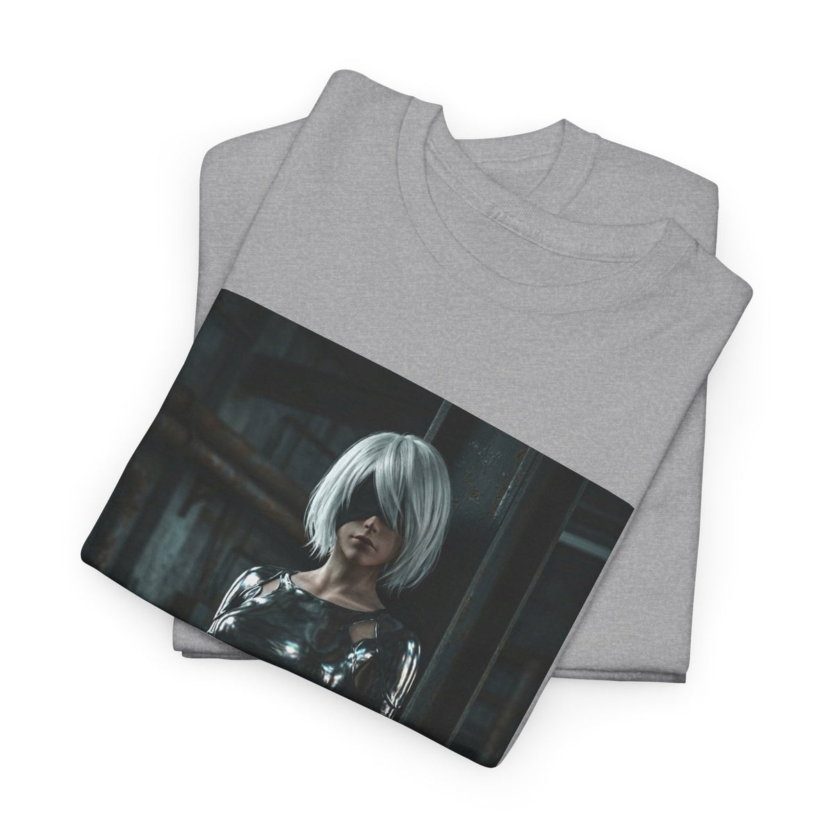 Chrome 2B Leaning In Industrial Scene