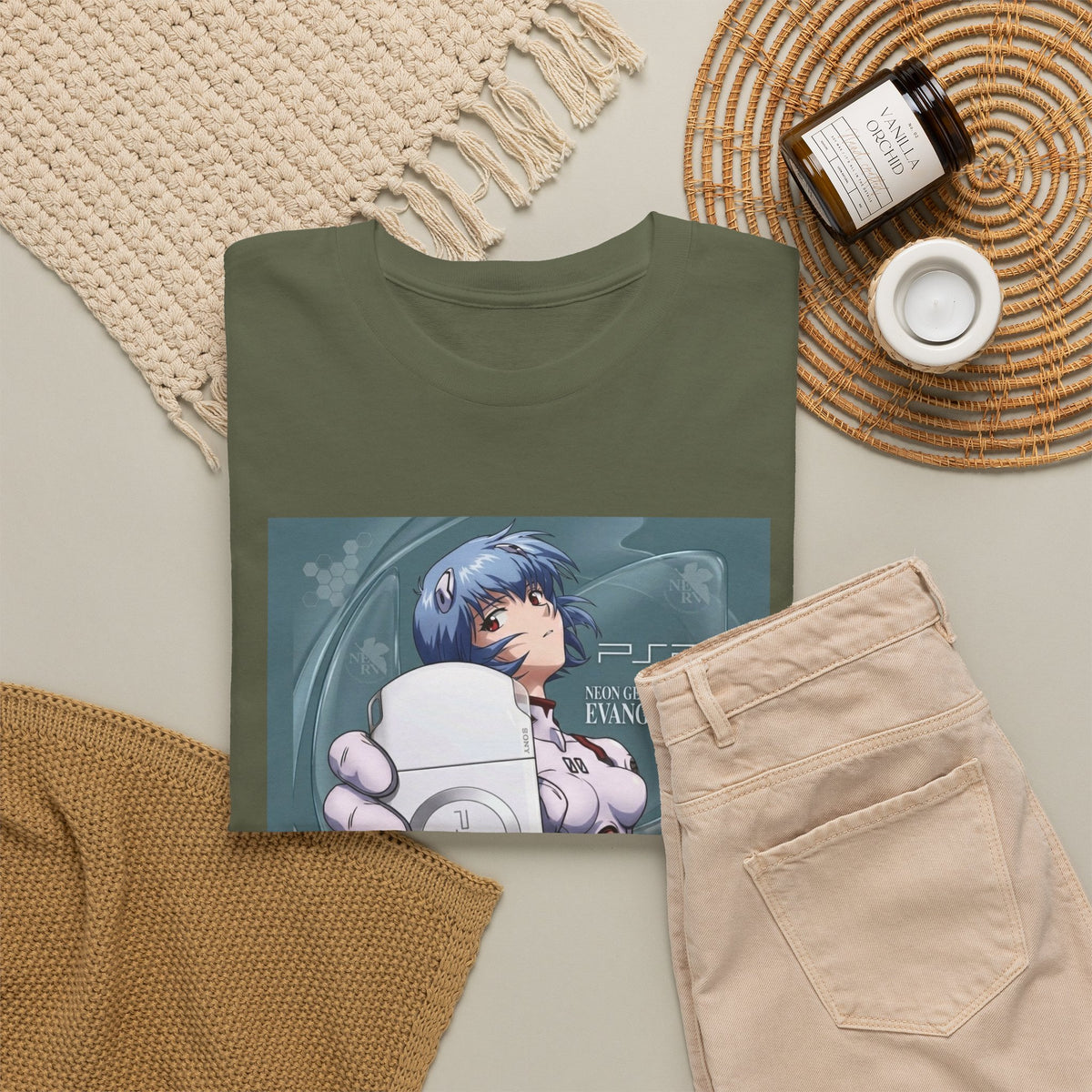 Rei Ayanami Holds PSP Console Tee