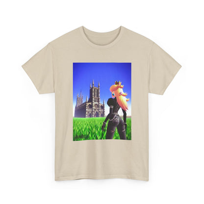 Gothic Princess Peach Gazing At Cathedral