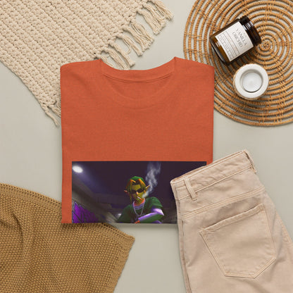 Stoner Link Skateboarding In Graffiti Alley Tee