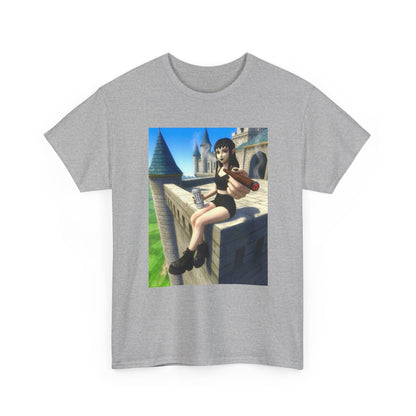 Elf Babe Chilling With Cigar And Drink Tee